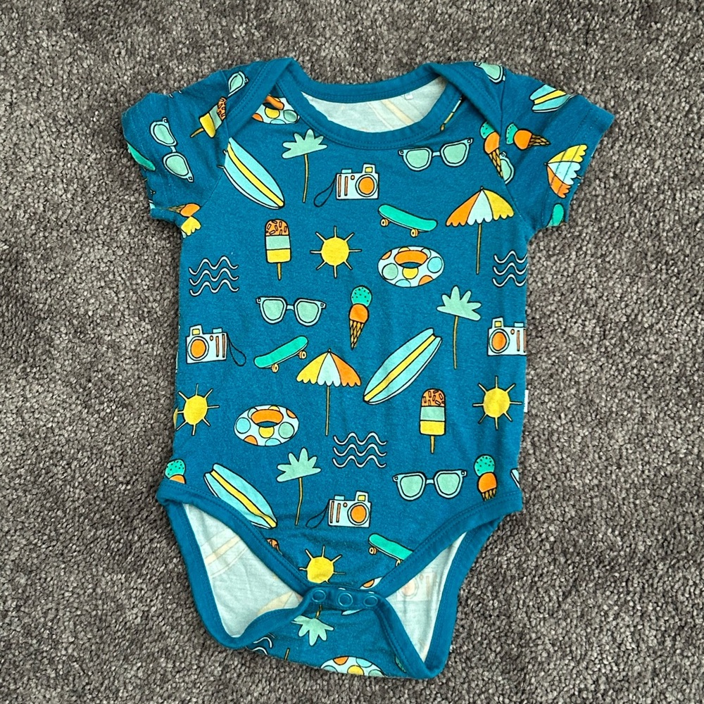 Little Sleepies Surfs Up Bodysuit 3-6